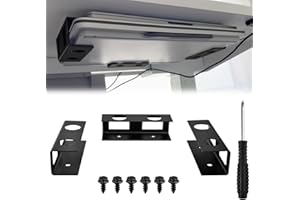 LEONTOOL Under Desk Laptop Mount and Shelf, Metal Under Desk Shelf Holder with Screws, Holder Set for Desks Organization for 