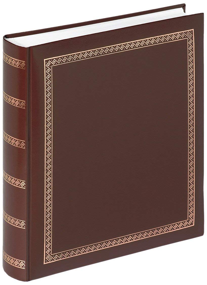 walther Design Photo Album Brown 29 x 32 cm Imitation Leather with Embossing, The Chic thick MX-101-P