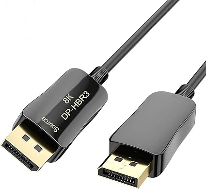 Yiwentec Fibra 8k 4k Displayport Cable Dp 1 4 8k 60hz 4k 144hz Alta Velocidad 32 4gbps Fibra Optica Dp Al Cable Dp 10m Amazon Es Electronica