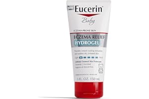 Eucerin Baby Eczema Relief Hydrogel for Dry, Itchy, Eczema-Prone Skin with Colloidal Oatmeal, Hypoallergenic, Fragrance Free and Steroid Free Body Moisturizer for Babies, 5 Fl Oz Tube