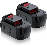 Bonadget Upgraded 2Pack 5000mAh Ni-Mh Battery Replacement for Porter Cable 18V Battery Compatible with Porter Cable 18 Volt PC18B PC18B-2 PCC489N Cordless Tools Battery