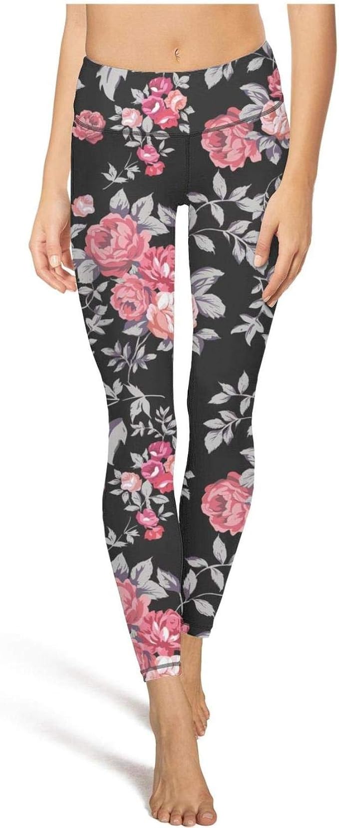 pink and grey gym leggings