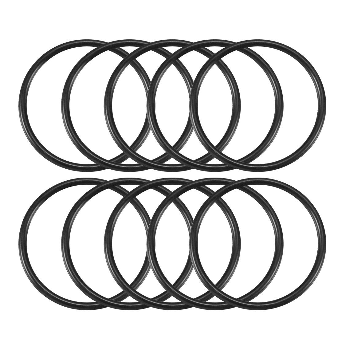 Sourcingmap Nitrile Rubber O-Rings, 25mm OD 22mm ID 1.5mm Width, Metric Sealing Gasket, Pack of 10
