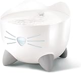 Catit PIXI Drinking Fountain for Cats White with Triple Action Carbon Filter