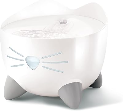 Catit PIXI Drinking Fountain for Cats White with Triple Action Carbon Filter