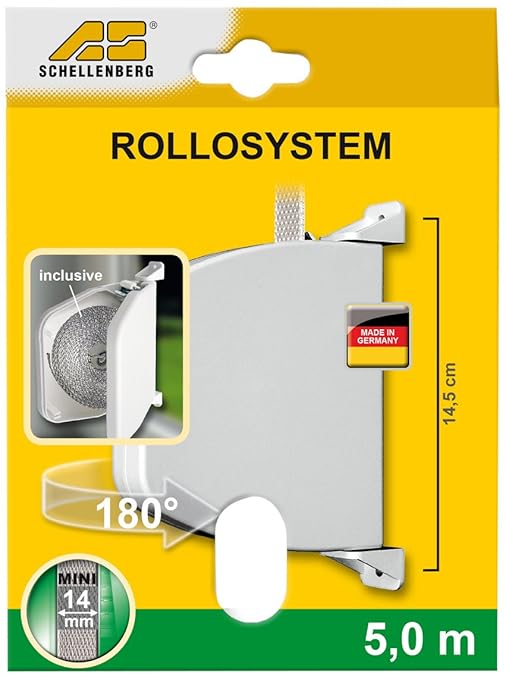 Schellenberg Aufputz-Gurtwickler mit kleinem und großen Gurt, weiß, 50507