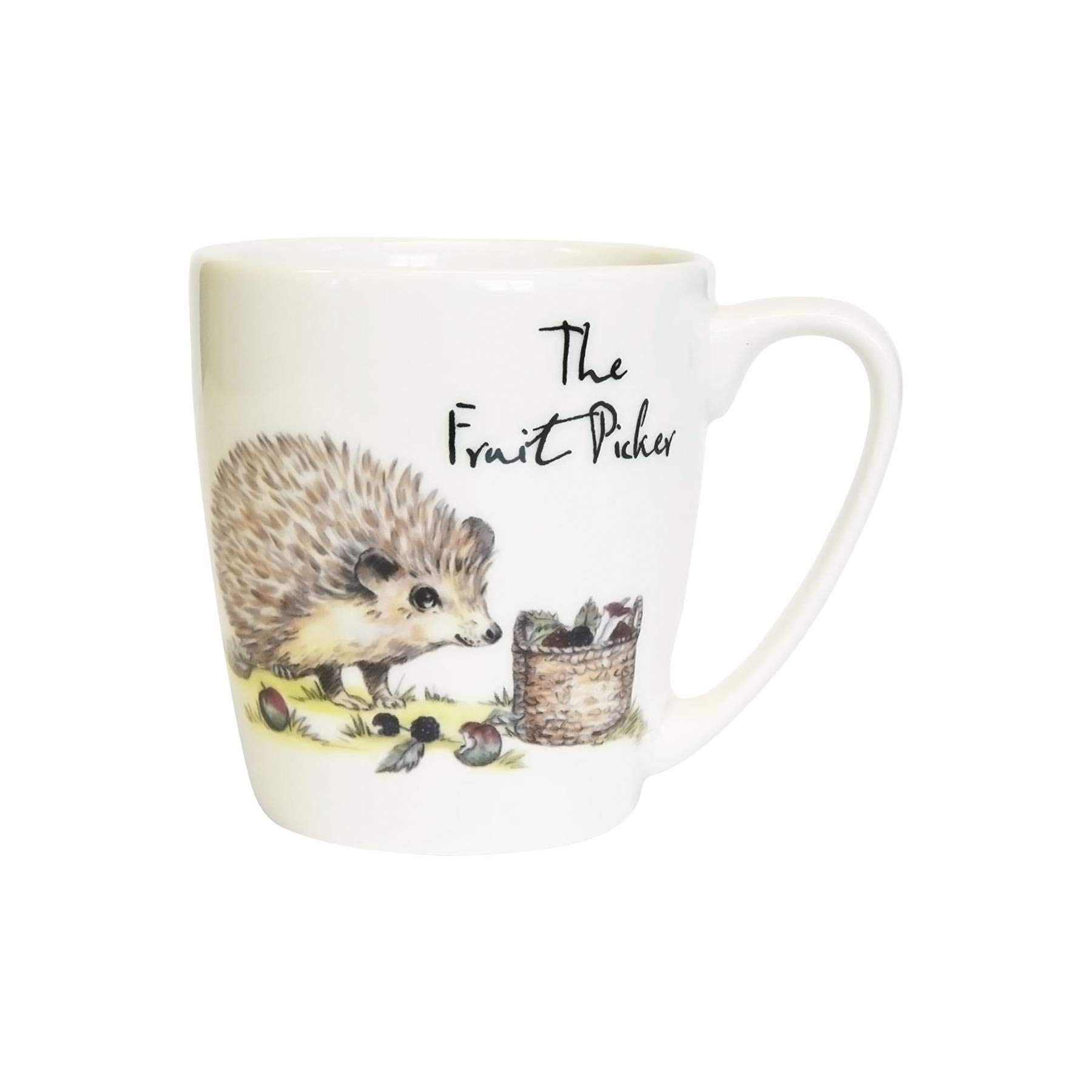 Churchill Country Pursuits Animal Mug - Vintage Printed Hedgehog Tea Coffee Cup - 300ml - The Fruit Picker