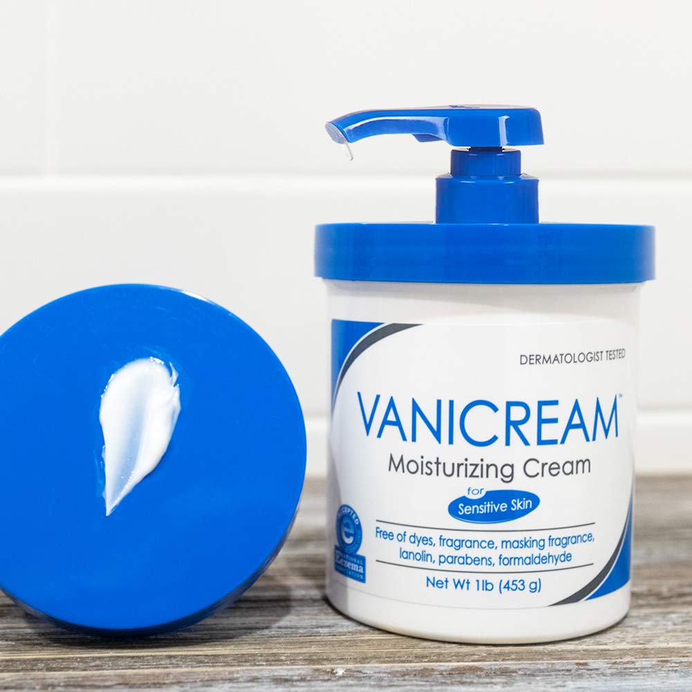 Vanicream Moisturizing Cream with Pump Fragrance and Gluten Free