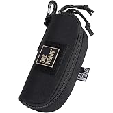ONETIGRIS Hard Shell Sunglasses Case MOLLE Tactical Eyeglasses Pouch | Fits Most Regular Glasses, 1000D Nylon Glasses Case, Shockproof &amp; Crush-Proof PP Liner, Inner Pocket, Two Way Zipper