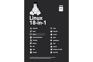 18-in-1, Bootable USB Drive 3.0 for Linux & Windows 11, Zorin Pro | Kali | Mint | Ubuntu | Tails | Fedora | Debian, Supported