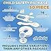 Ah Baby Child Safety Locks Kit (50 Piece) Keeps Kids Safe From Poisoning, Burns, Shocks, Cuts, Jams and Head Injury