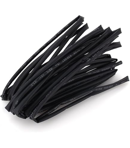 100 Feet Black 3/32" Heat Shrink Tubing - Polyolefin 2:1 Ratio For Wires & Cables