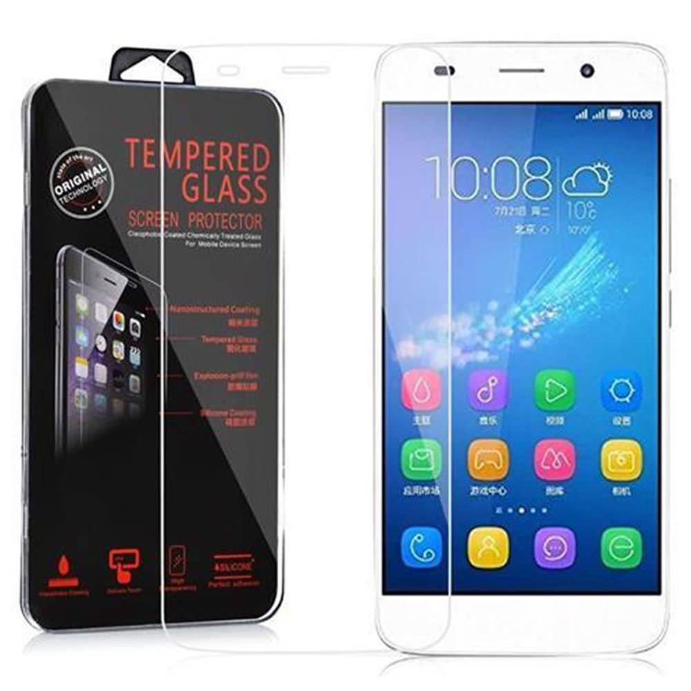 cadorabo Tempered Glass compatible with Honor 4A / Y6 in HIGH TRANSPARENCY - Screen Protection 3D Touch compatible with 9H Hardness - Bulletproof Display Saver
