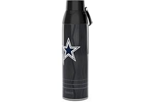 Tervis Venture Water Bottle NFL® Dallas Cowboys - Full Speed Triple Walled Insulated Tumbler Travel Cup Keeps Drinks Cold & Hot, 26oz, Stainless Steel