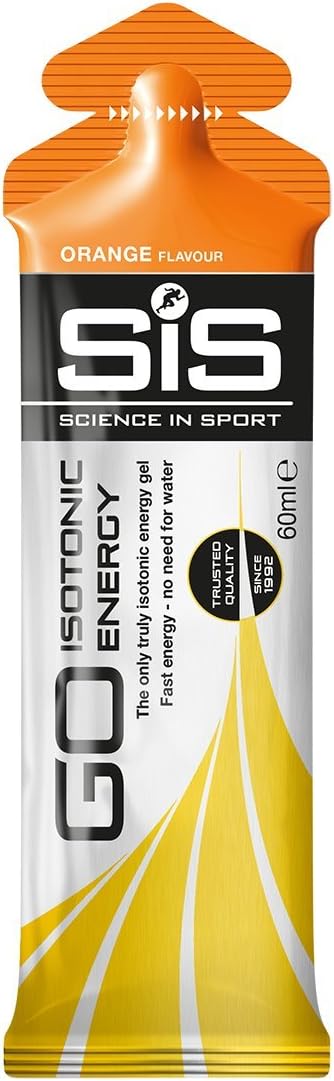 Science In Sport GO Isotonic Energy Gels, Running Gels with 22 g Carbohydrates, Low Sugar, Orange Flavour, 60 ml Per Serving (30 Pack) - Image 3