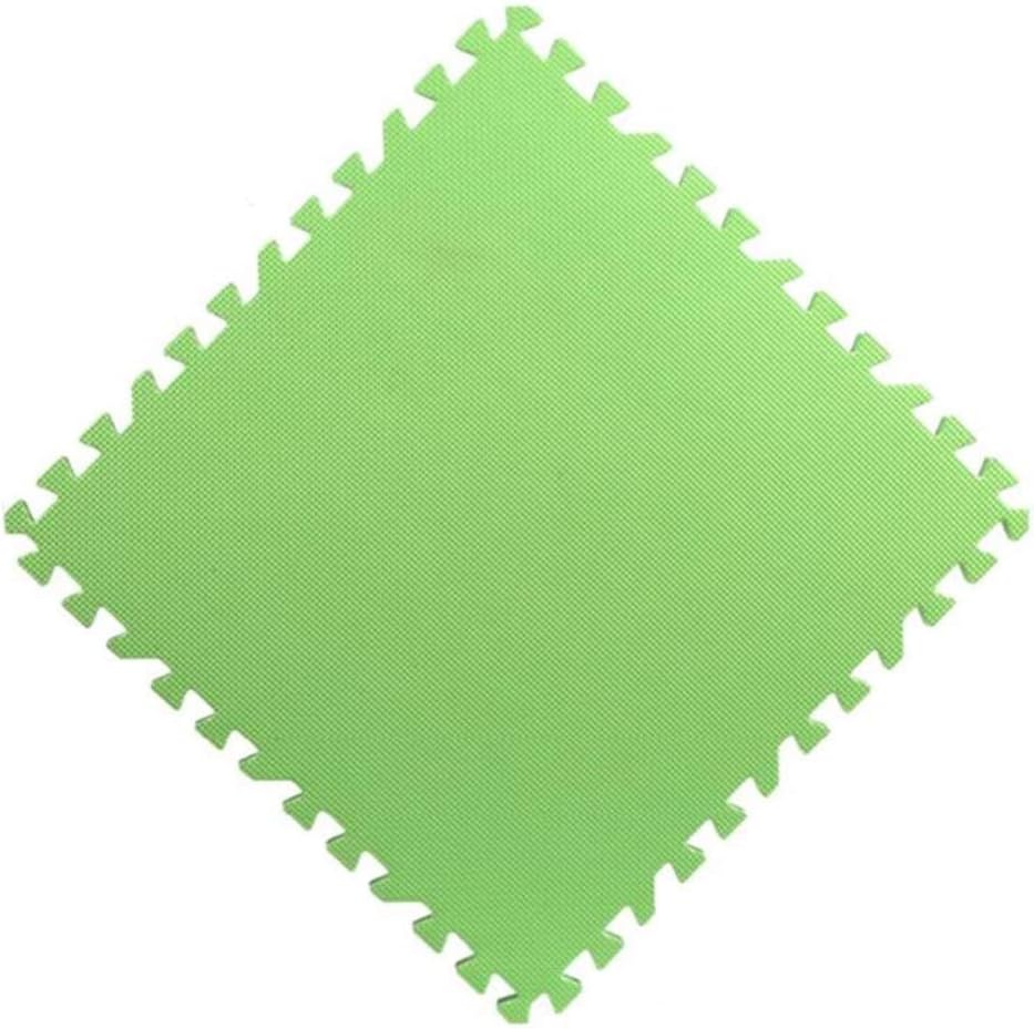 ZHAS Foam Locking Tiles Puzzle Mat Gym Home Gymnastics Yoga Carpet Anti-Fatigue Foam Mat for Outdoor Exercises, 8 Colors (Color: Green, Size: 30x30x1cm-16pcs)