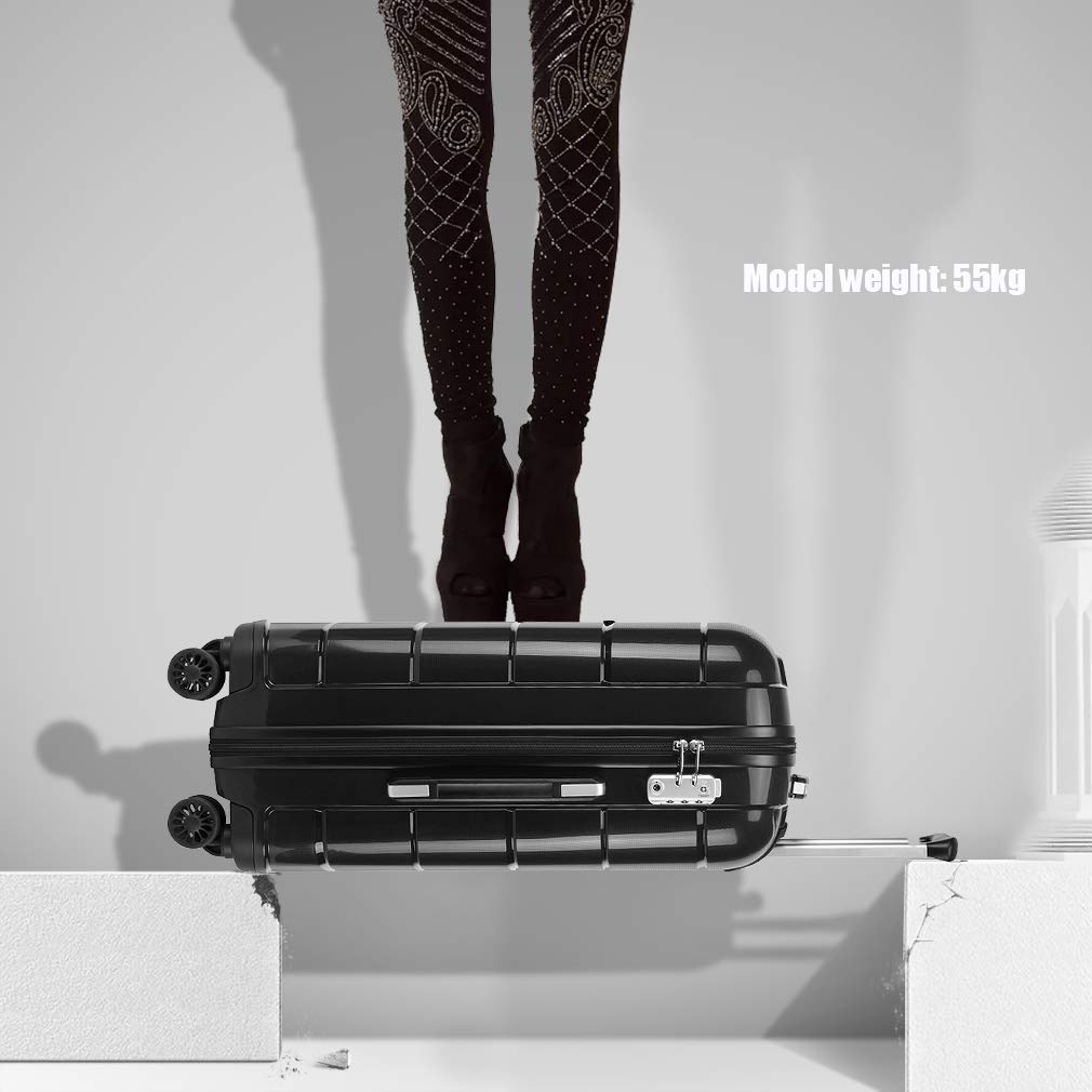 Aerolite Luggage Sito Ufficiale Flight Knight Valigie Rigide In ABS Leggere A 4 Ruote - Bagaglio A Mano Approvato Per Oltre 100 Compagnie Aeree Come British Airways, EasyJet, Jet2 E Wizz 55x35x20cm