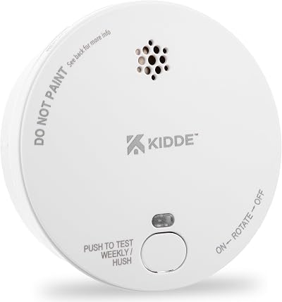 Kidde 2030-DSR Battery Optical Smoke Alarm 9V Included 10 Year Sensor Life