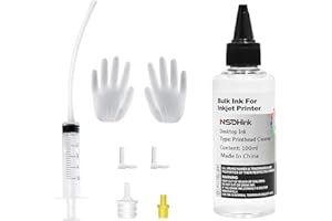 NSDHInk Printhead Cleaning Kit 100ML, Printer Head Cleaning Solution for Epson Ecotank HP Canon Brother Inkjet Printers, High