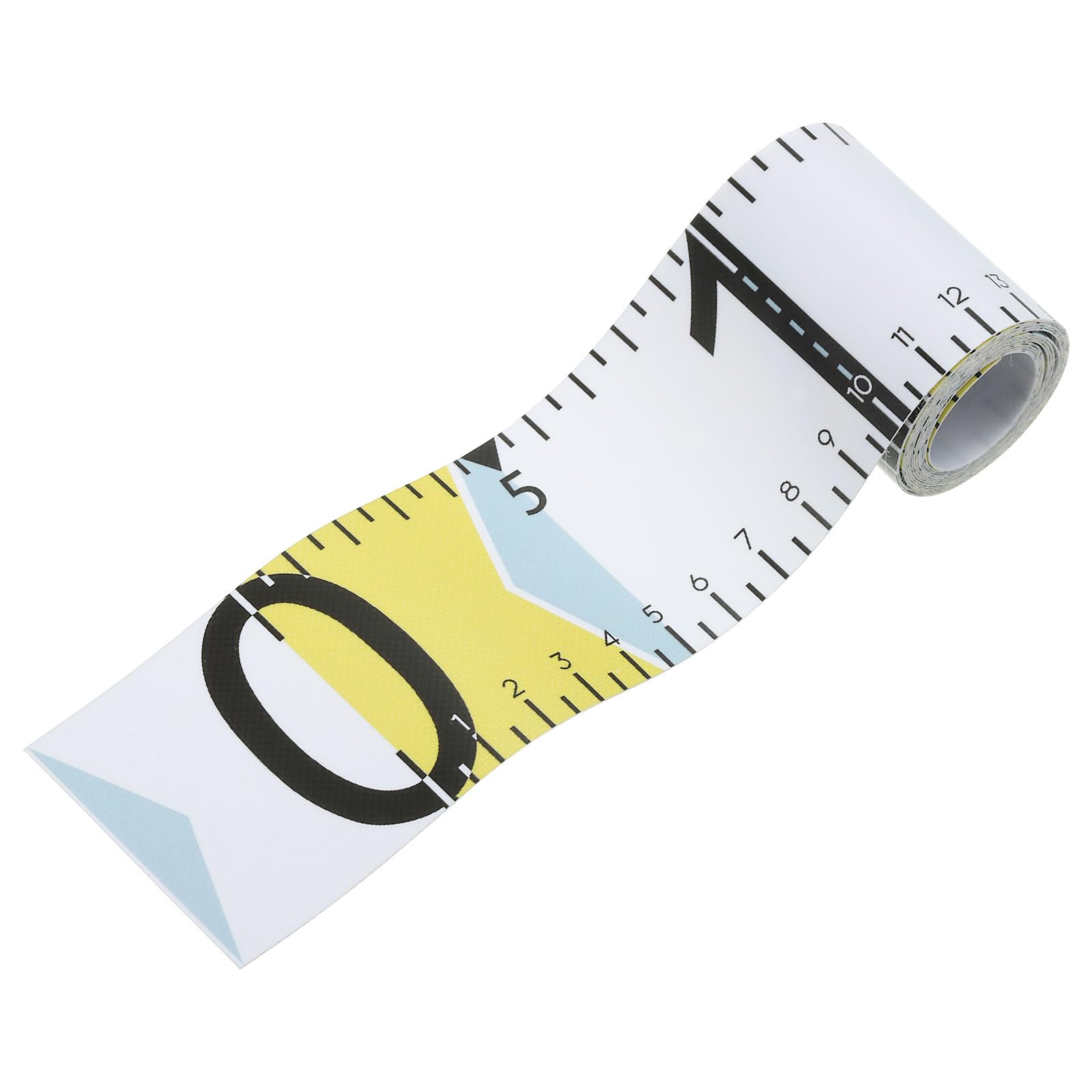 PATIKIL Fish Ruler, 53 Inch Yellow PVC Waterproof Fishing Measuring Tape