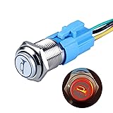 DMWD 16mm Raised Speaker Horn Momentary Push Button