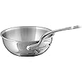 Mauviel M'Cook 5-Ply Polished Stainless Steel Chef Pan, And Cast Stainless Steel Handle, 2.1-qt, Made In France