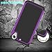 HTC Desire 626S Case, HTC Desire 626 Case, Zectoo Hybrid Shockproof Dual Layer Armor Defender Protective Bumper Cute Slim Hard Back Case Cover for HTC Desire 626 / 626s - Purple