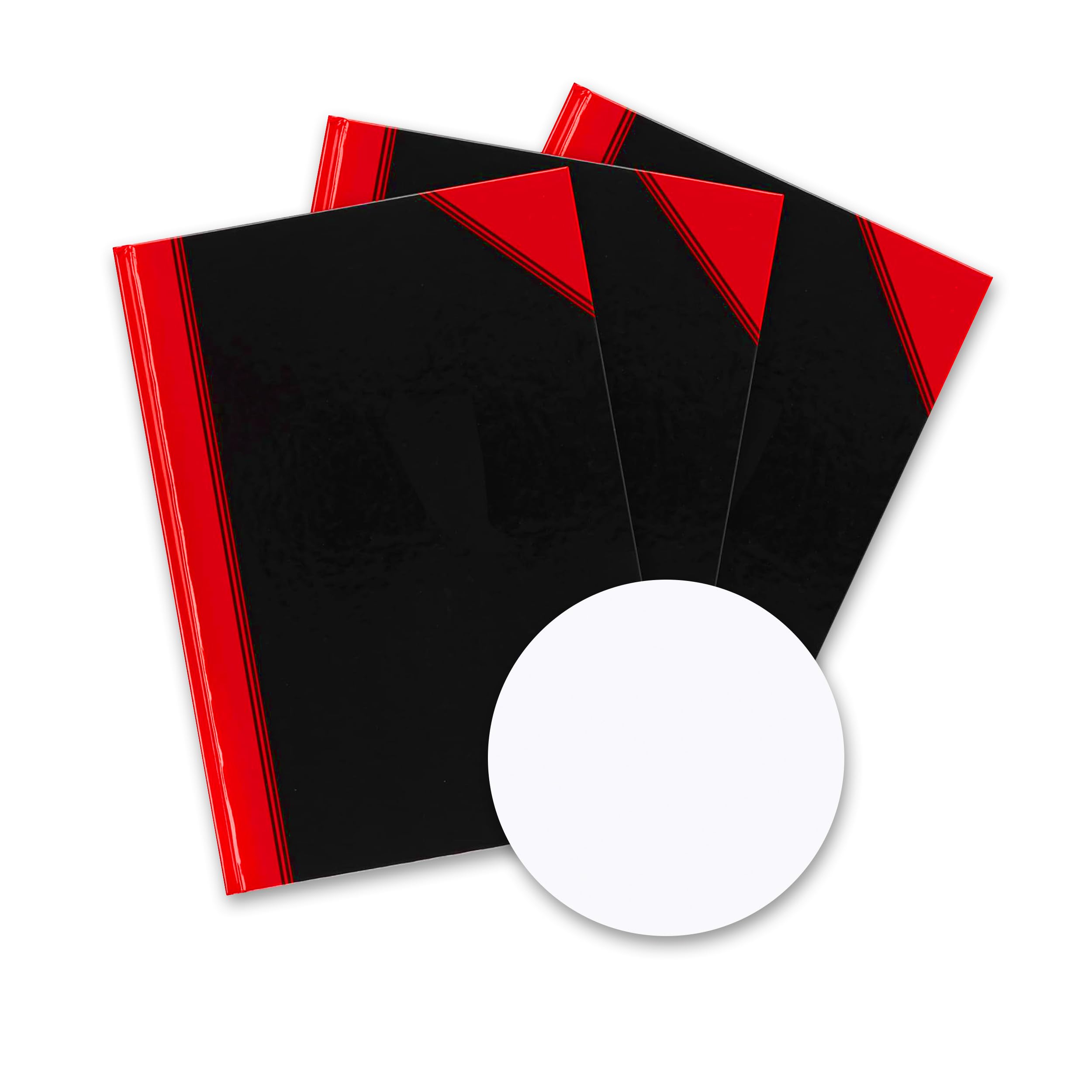Bantex 3 x A4 Blank Notebook 192 Pages 70gsm Hard Cover Black