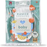 RAMER Ramer Ultra Soft Baby Sponges Twin Pack Blue White