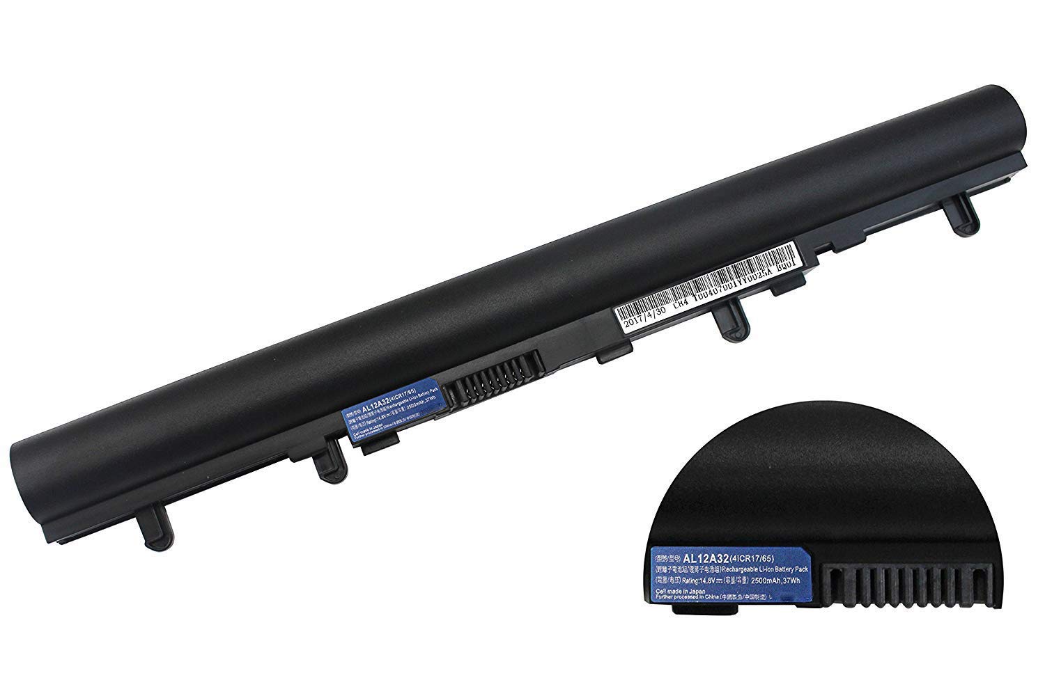 AL12A32 AL12A72 Laptop Battery Replacement for Acer Aspire V5 V5-431 V5-551 V5-571 V5-471G V5-571P V5-571-6726 V5-571Pg-9814 V5-431-4407 E1 E1-572 E1-510P E1-522 E1-532 E1-470P-6659(14.8V 37Wh)