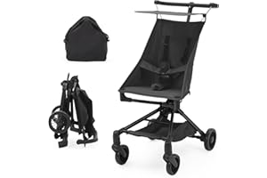 Stroller Travel System, Lightweight Compact Stroller with One-Hand Fold,Large Storage Basket & Breathable Canopy