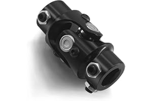 RABROPAR 5/8" 36 Spline X 3/4" DD Black Single Steering Shaft Universal U Joint Coupler