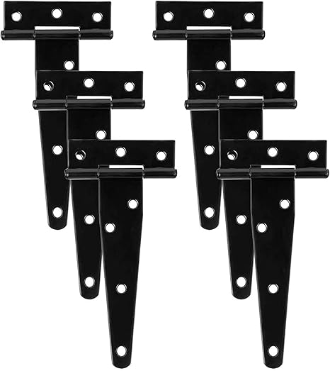 Amazon Co Jp Hi桜の花 ドアヒンジ 6個セット ドア ティーヒンジ キャビネット ゲート Tヒンジ 蝶番 T字型 クローゼット ドア ティーヒンジ 軽量 学校 部屋 金具 T字型 ブラック 5インチの長さ 扉 家具 建具 Diy スチール製 焼付塗装 納屋 Diy 工具 ガーデン