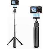 Portable Four Section Retractable Action Camera Selfie Stick with Magnetic Camera Mount Tripod Mount for DJI Osmo Action 5 Pro 4 3 Osmo 360 Accessories