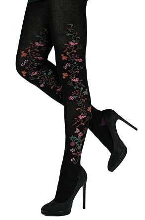 CRÖNERT Strumpfhose Blumenranke 72601