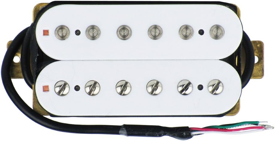 FLEOR High Output Alnico 5 Guitar Pickup Double Coil Humbucker Pickups Neck and Bridge Set White, N+ B (8~9K) - Image 4