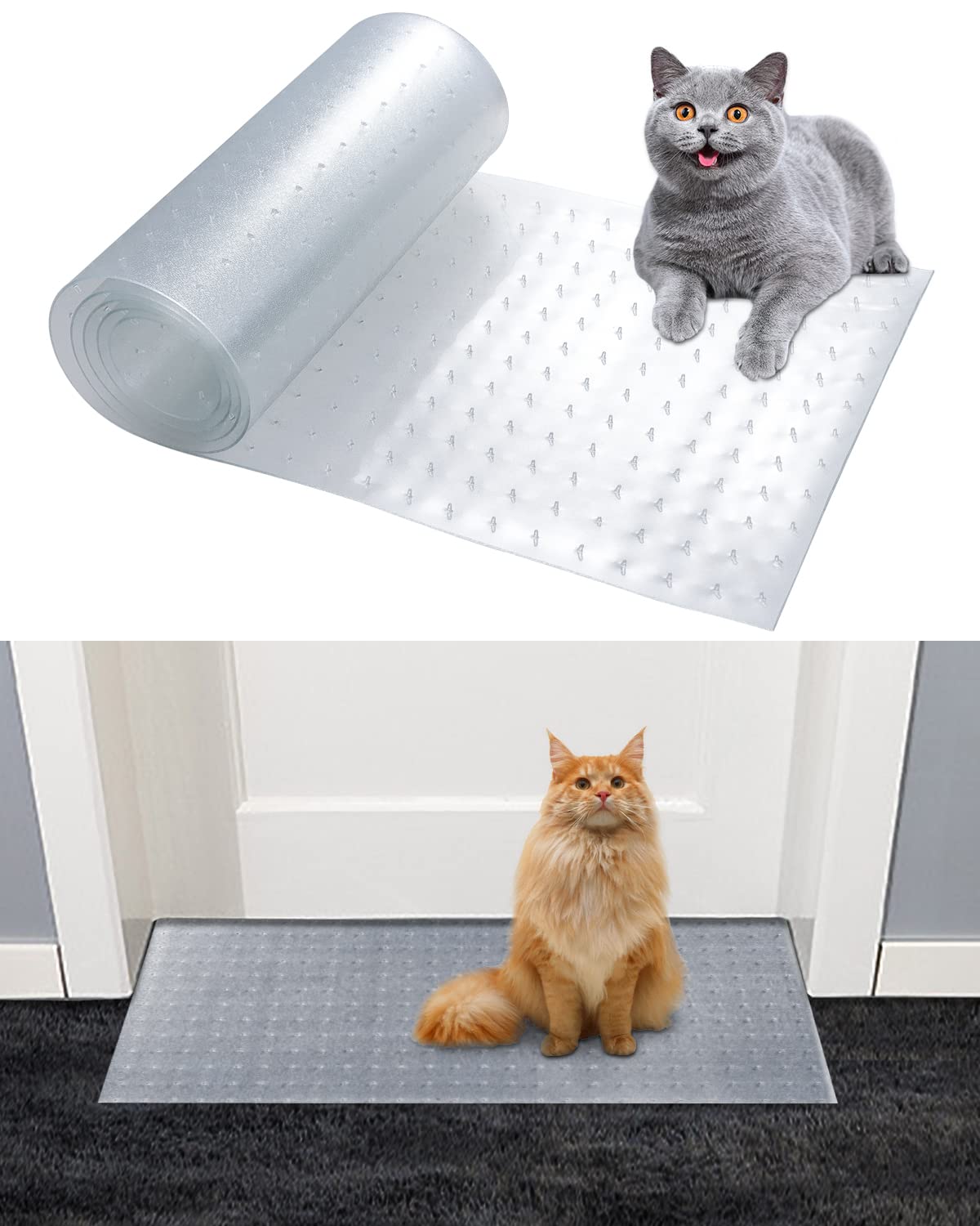 Photo 1 of 8.2Ft Cat Carpet Protector for Doorway, Under Door Carpet Protector Prevent Carpets Rugs from Scratching Tearing at Doorway