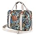 Malirona Ladies Women Canvas Travel Weekender Overnight Carry-on Shoulder Duffel Tote Bag Bohemian Flower