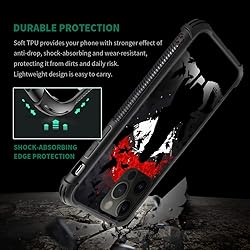 TnXee Compatible with iPhone 14 Pro Case,Crow Ninja