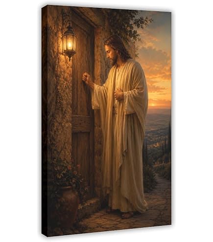 Amazon.com: Christ at Heart's Door by Warner Sallman Framed Art