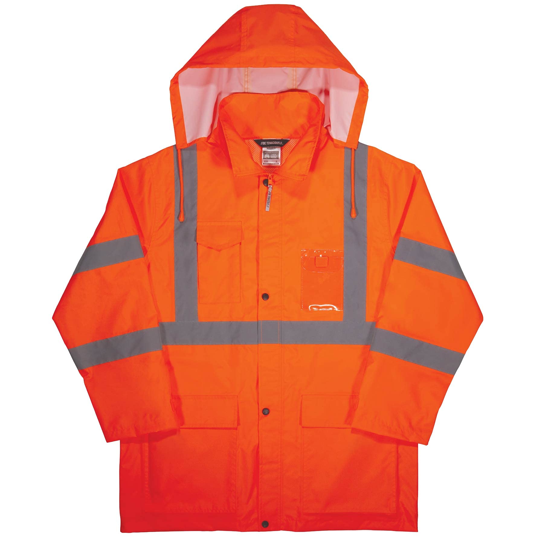 Ergodyne Standard High Visibility Reflective Lightweight Rain Jacket