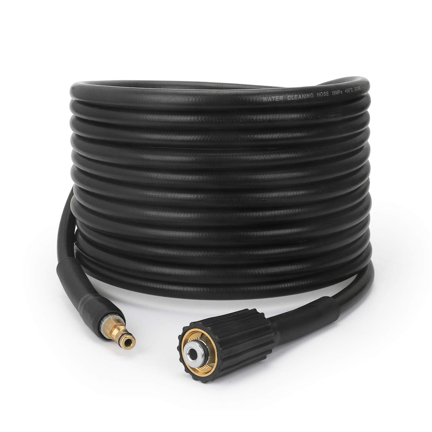 STYDDI 10M/32Ft High Pressure Washer Replacement Hose, Click Bayonet to M22-14MM Thread for Karcher K2 Pressure Washer(Before 2008) with Screw Thread Outlet Only, NOT Quick Connect