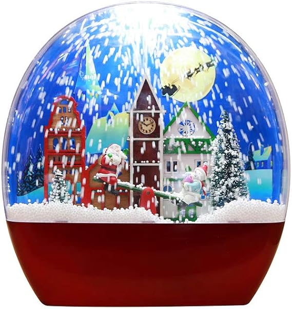 Amazon.com: MBEN Christmas Snow Globes Decorations Creative Snow Lights