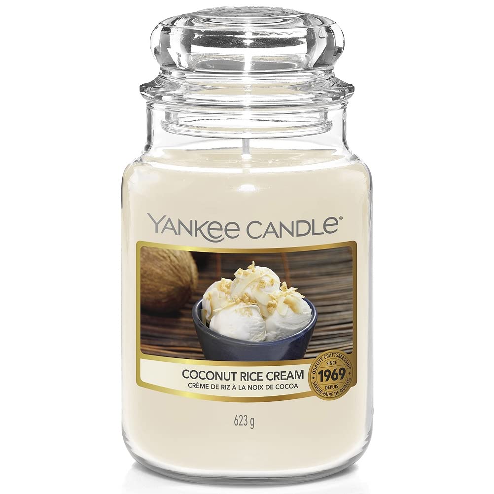 Yankee Candle Candle, Wax, Coconut Rice Cream, Large Jar