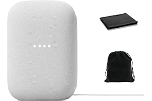 Google Voice Bluetooth Speaker - Wireless Music Streaming, Powerful Sound, Built-in Assistant, Wi-Fi and Bluetooth Connection