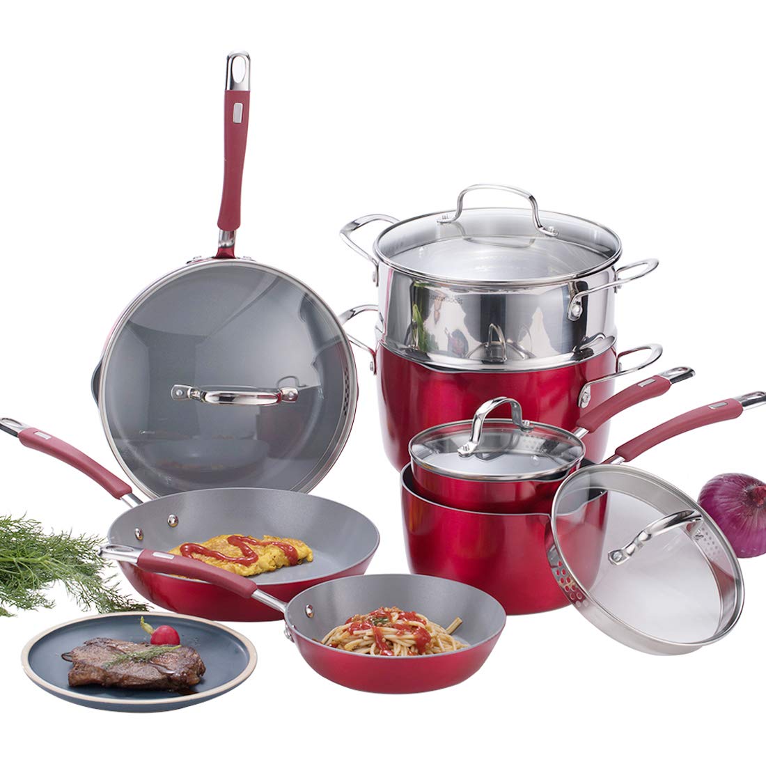 Best orgreenic ceramic coated nonstick cookware set Good Health Really