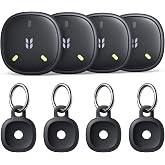 UGREEN FineTrack Mini2 Air Tracker Tags (iOS Only) 4 Pack | Bluetooth Tracker Compatible with Apple Find My, Item Finder Smart Tag for Keys,Luggage,Standard