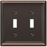 Amerelle Wandabdeckung Chelsea, 2-fach Toggle, Aged Bronze – Dekorativ Für Jeden Raum