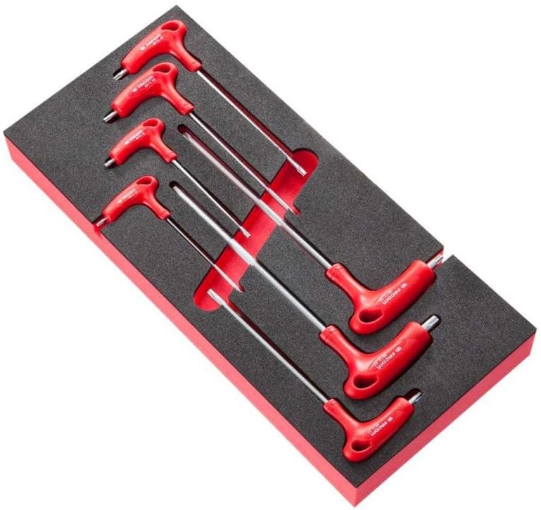 MODM. 89txa 7 Male T Handle Torx Wrench Set, Black/Red Amazon.co