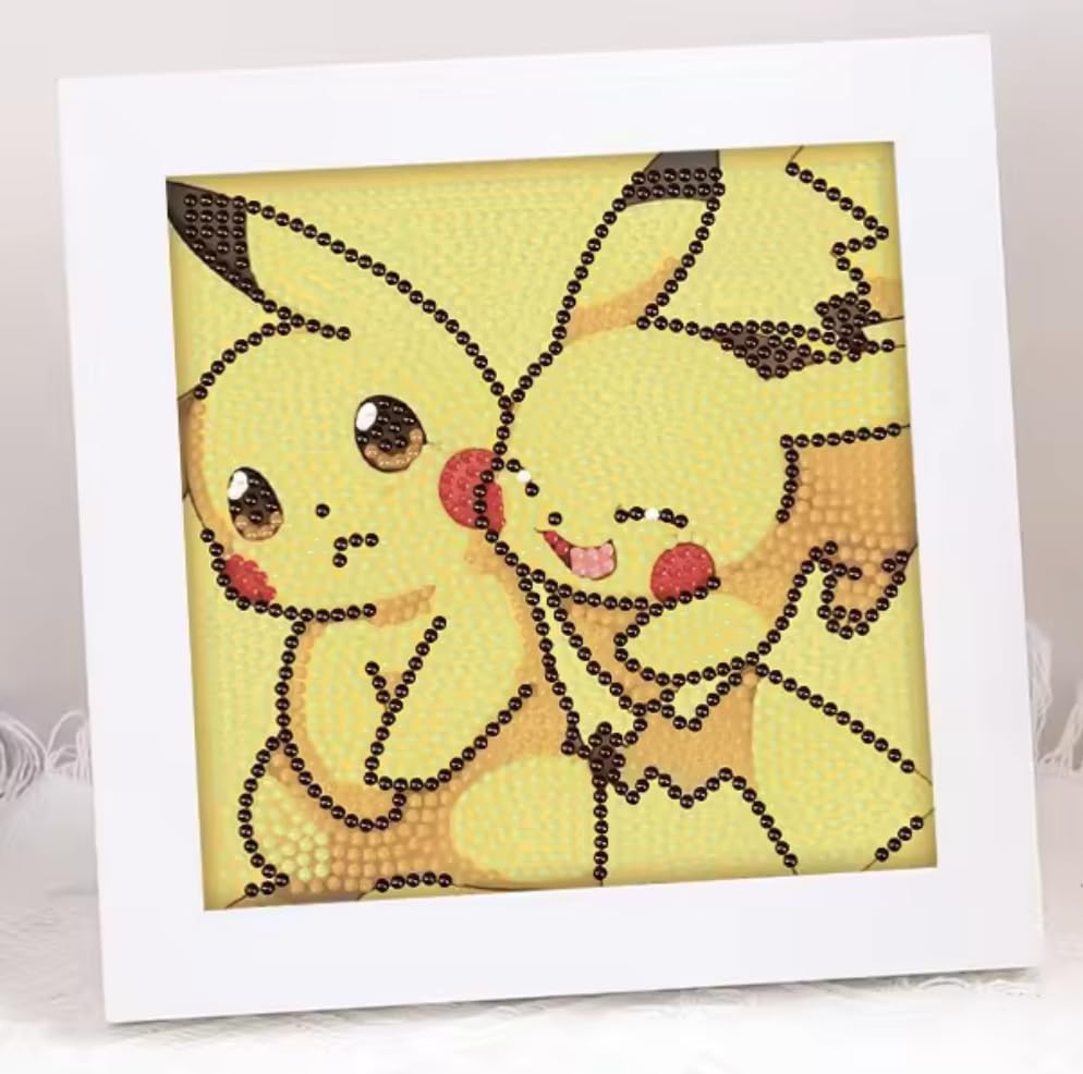 Pokemon | Pikachu Diamond Art | With Frame | 15+ Years | Design 13